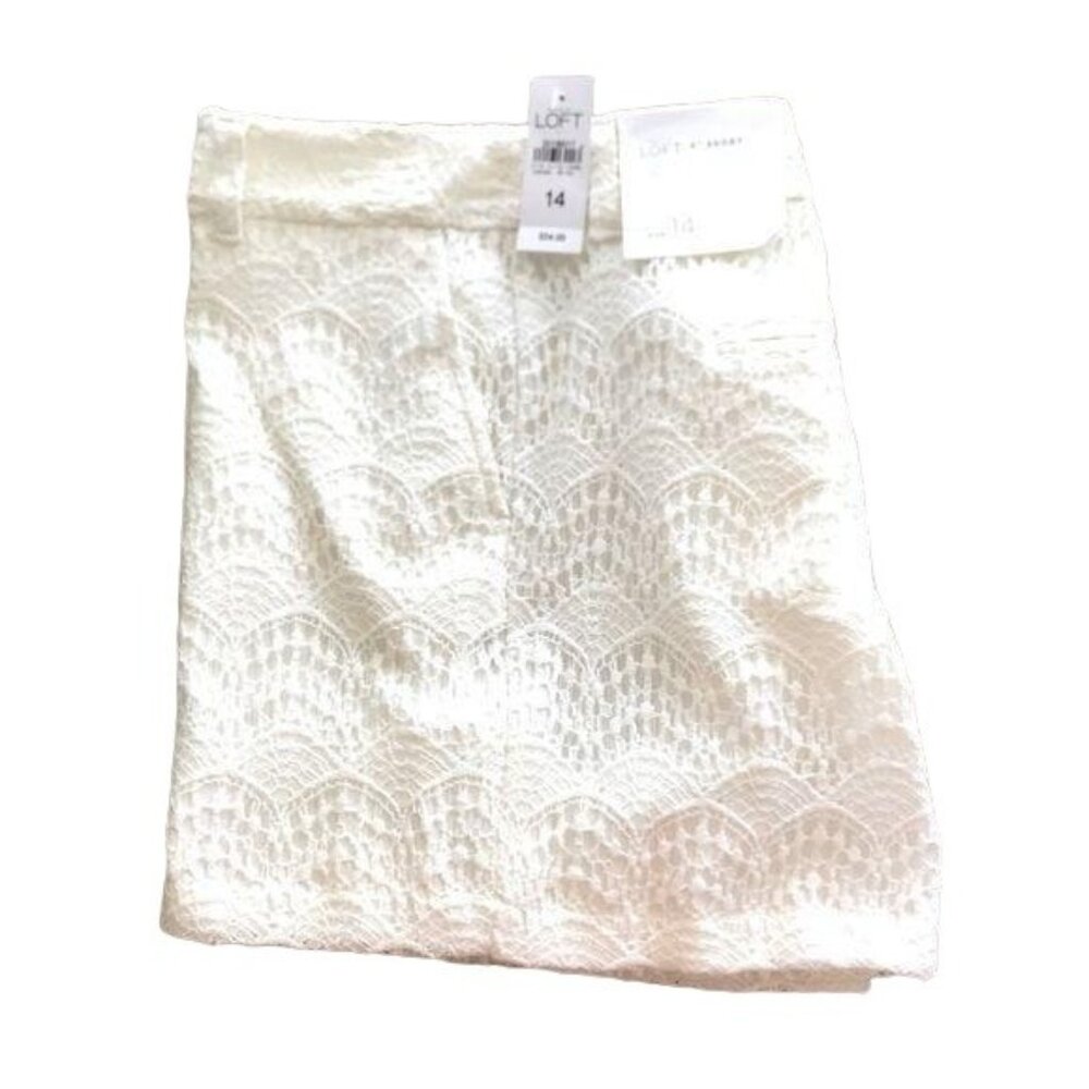 Ann Taylor LOFT lace shorts = spring touch of class Sz 14